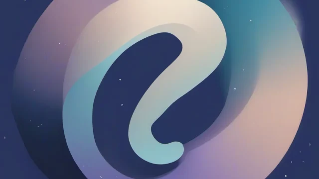 Stylized question mark in gradients
