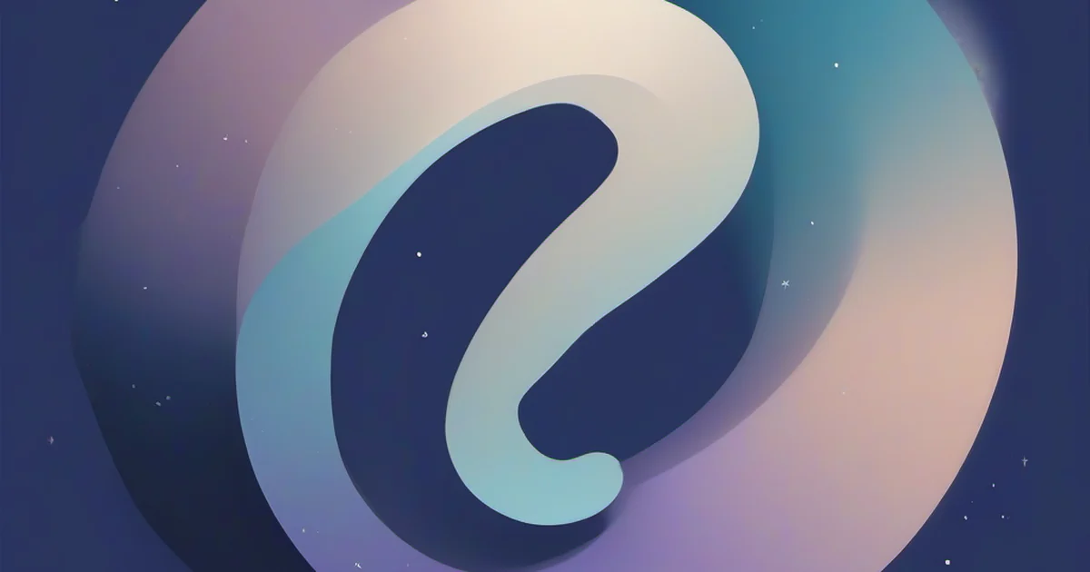 Stylized question mark in gradients